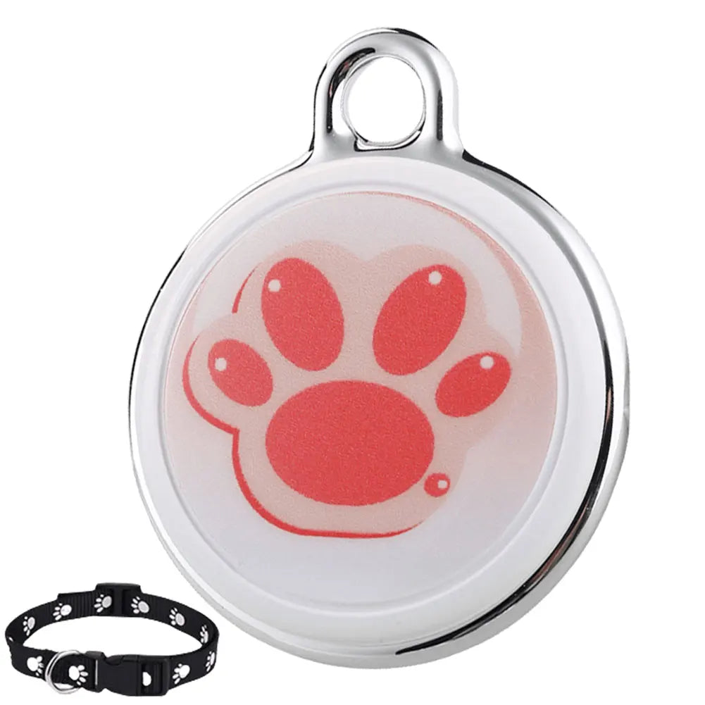 Pet Anti-Lost GPS Tracker Bluetooth Compatible Waterproof Smart Activity Tracker for Dogs Cats Kids Pets Keychain Wallet and Luggage