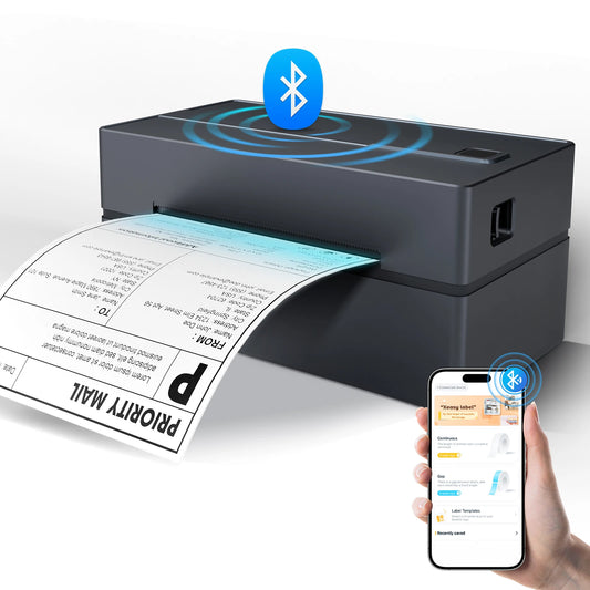 TakeYou Thermal Label Printer Portable 4x6 300DPI WiFi USB