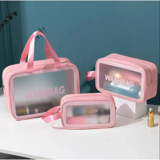 Travel Makeup Organizer, Portable Cosmetic Case, Multi-Compartment Beauty Pouch