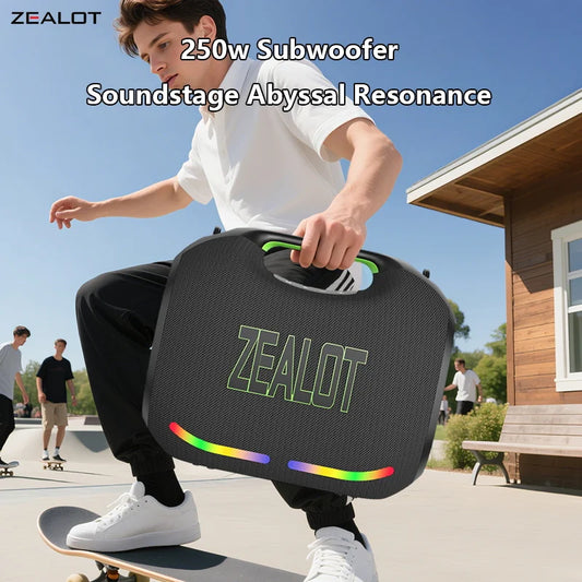 Zealot ZE21 250W Bluetooth Outdoor Speaker RGB Lights