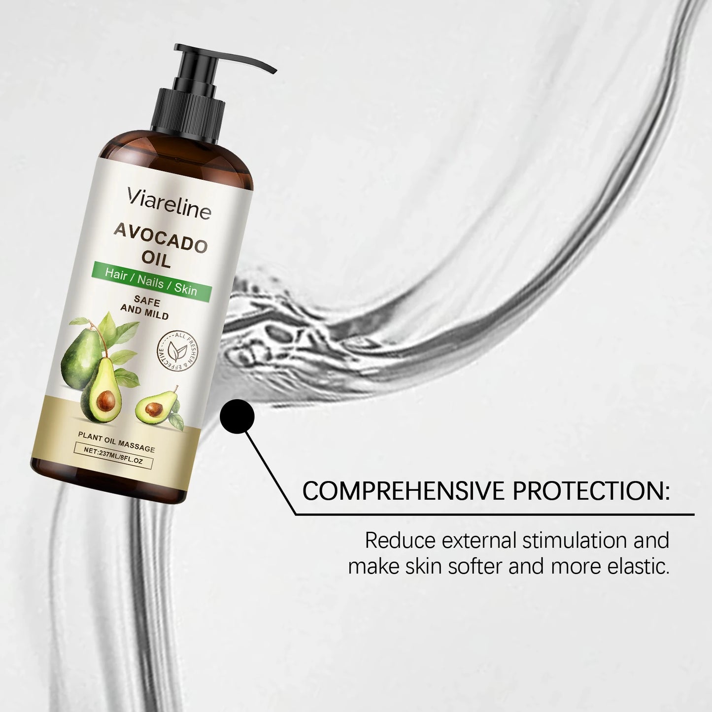 Avocado Body Care Oil Daily Nourishing Hair Skin Moisturize Promote Scalp Health Reduce Skin Dryness Multi Function Essence Oil