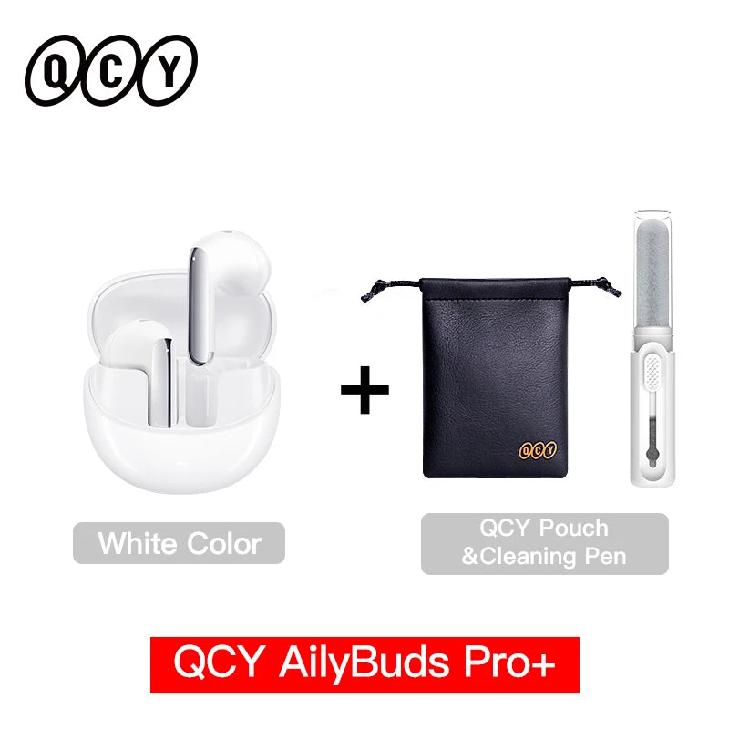 QCY HT10 AilyBuds Pro+ ANC Wireless Earphone Al Audio Hi-res with LDAC Bluetooth 5.3 Earbuds Adaptive ANC Multipoint Connection