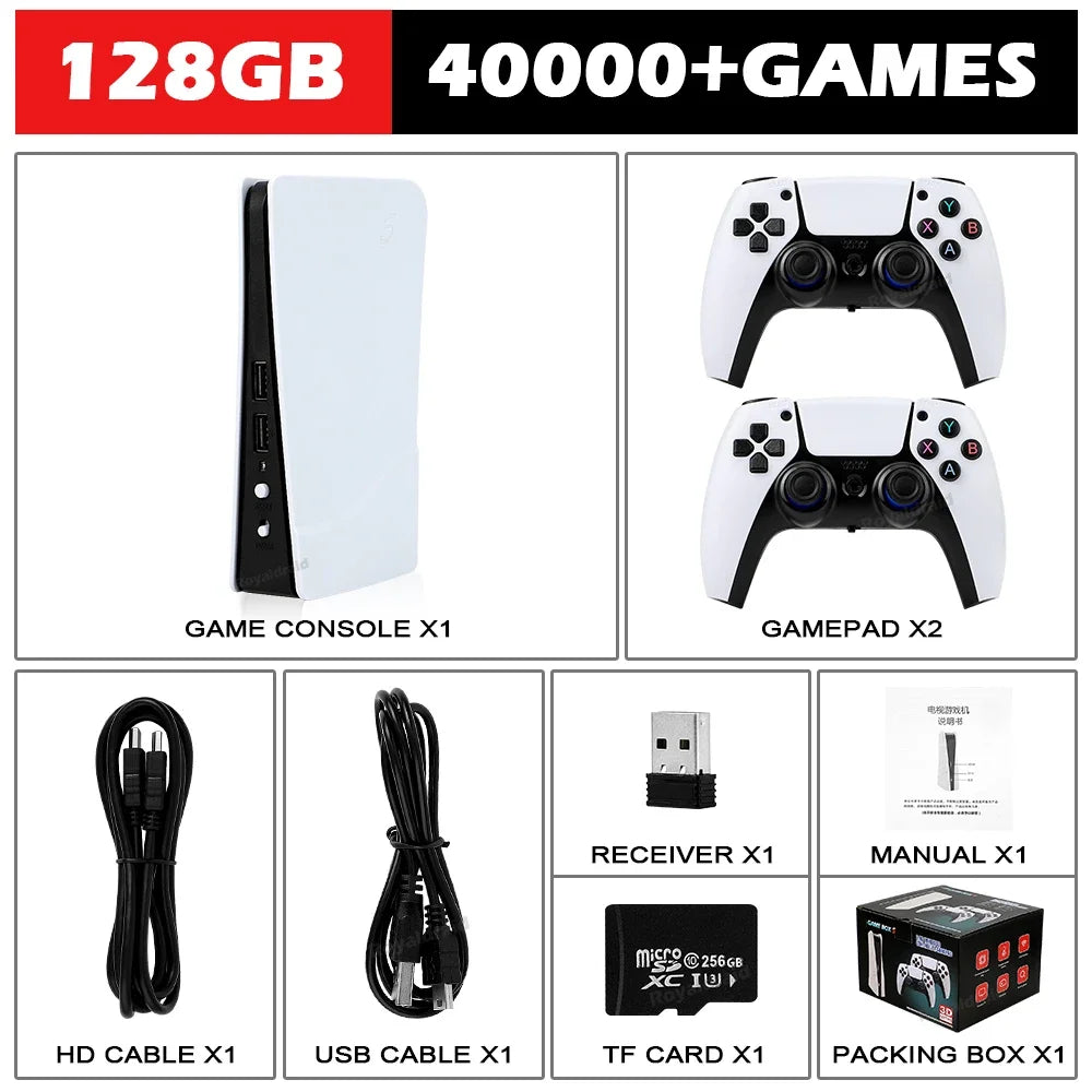 GB5 Retro Game Console 256GB 50000 Games With Two Gamepads